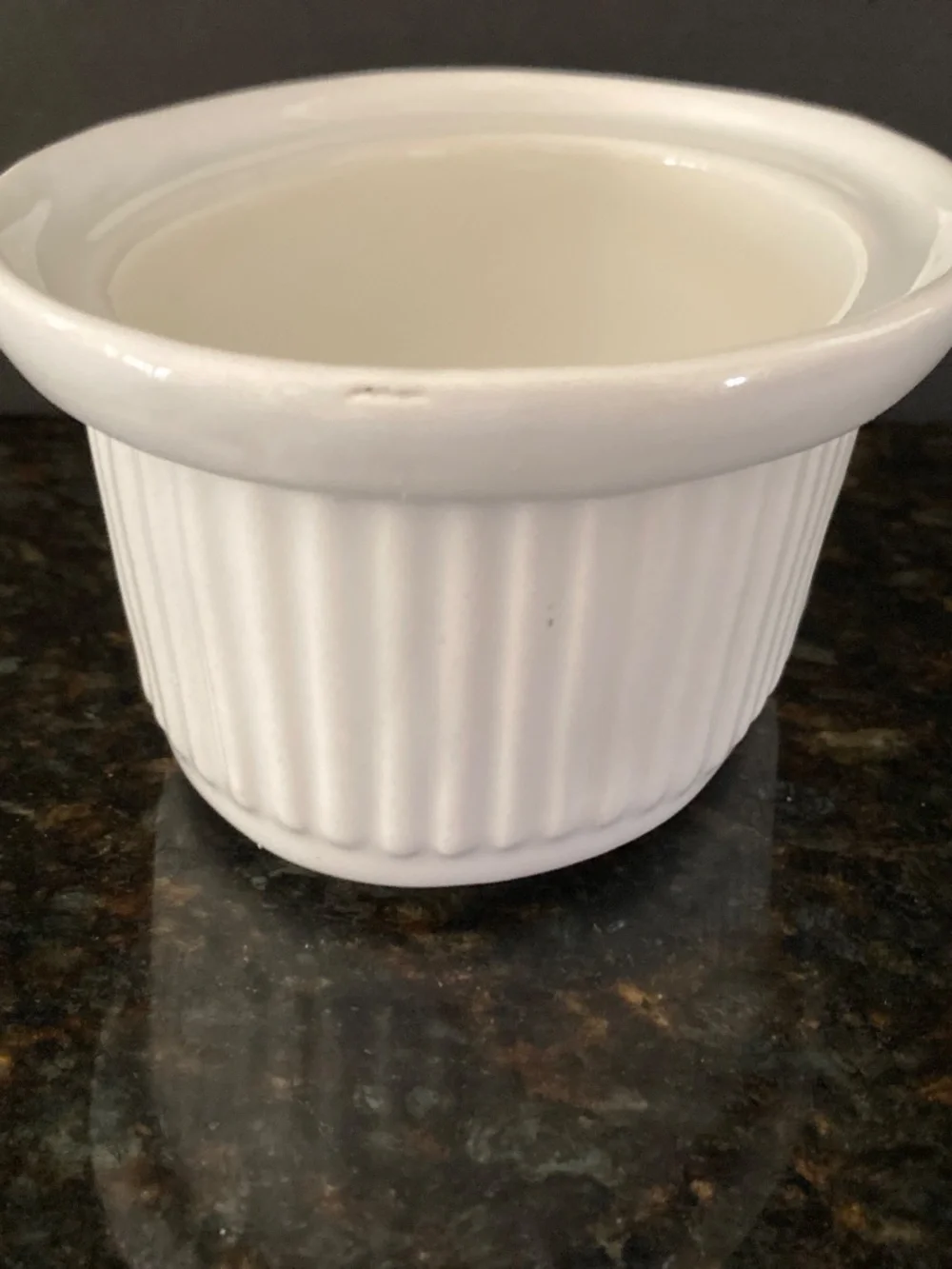 California Pottery White Rabbit Casserole Dish/Individual Size/2 Available/NEW!